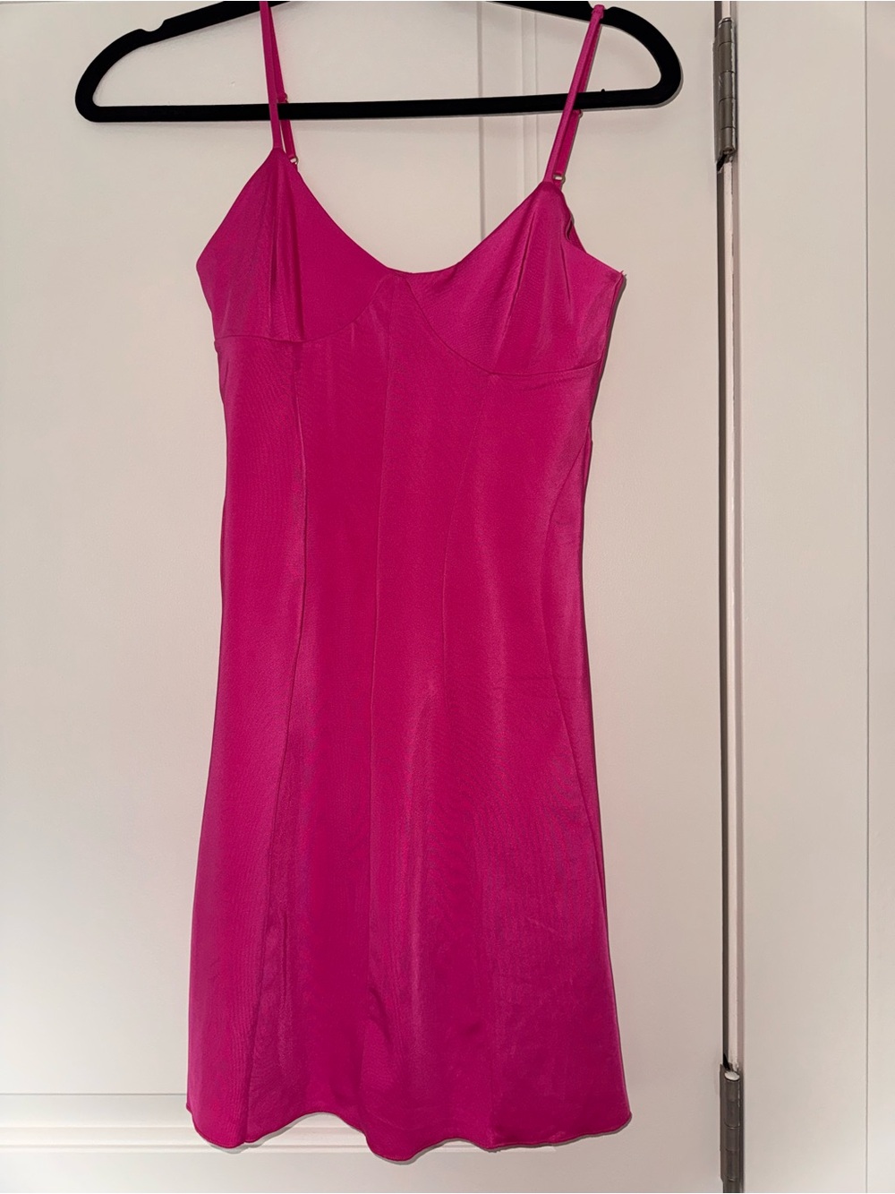 Oh Polly Hot Pink Slip Dress
